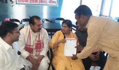 NEWS: मंडल अध्यक्ष राजोरा ने प्रभारी मंत्री को सौपा पत्र,कि ये मांग, पढ़े खबर.....