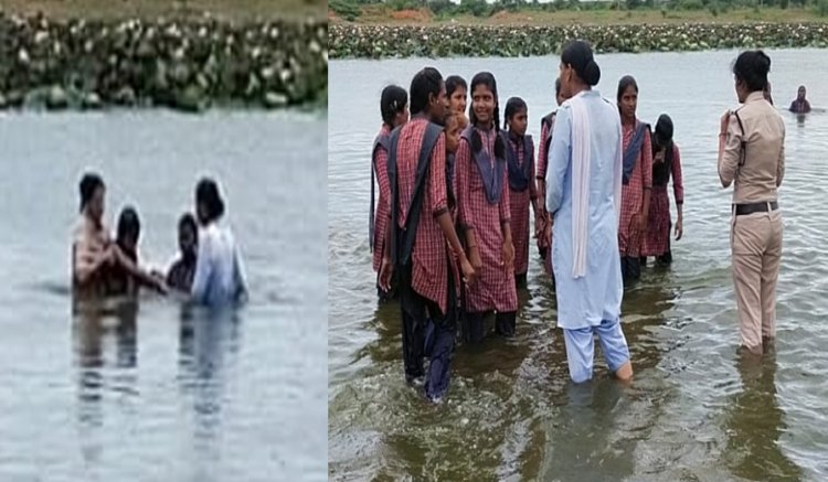 BIG BREAKING: छात्रों के प्रदर्शन ने लिया उग्र रूप, शुरू किया जल सत्याग्रह, फिर मौके पर पहुंची पुलिस, और.... मामला- निलंबित प्राचार्य की वापसी की मांग का, पढ़े खबर