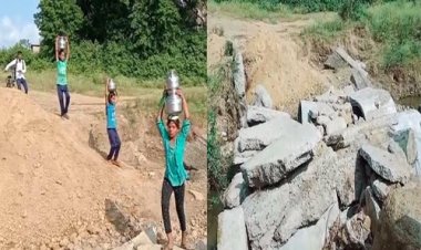 NEWS: मनासा क्षेत्र का ये गांव, पुलियां भी चढ़ गई भ्रष्टाचार की भेंट, ग्रामीण हो रहें परेशान, बारिश में ये हालत, पढ़े मनीष जोलान्या की खबर