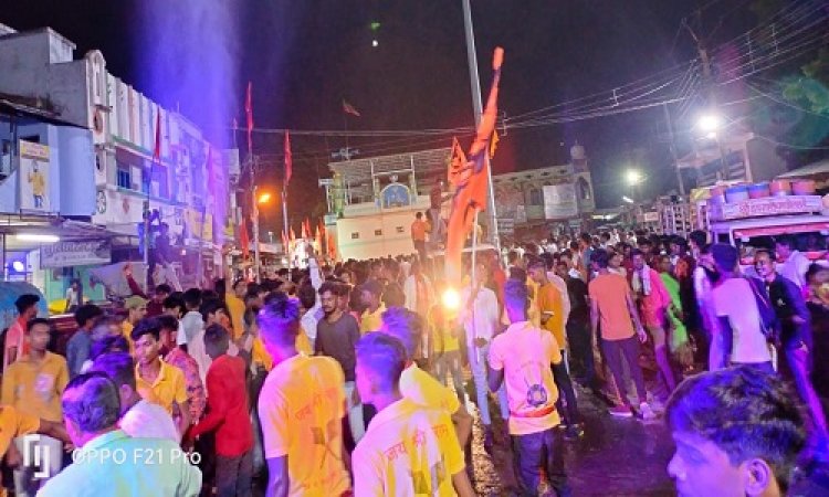 NEWS: अनंत चतुर्दशी पर्व, रामपुरा में ''अगले बरस तू जल्दी आ'' जयघोष की गुंज, भक्तों ने दी बप्पा को विदाई, पढ़े खबर