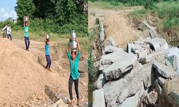 NEWS: मनासा क्षेत्र का ये गांव, पुलियां भी चढ़ गई भ्रष्टाचार की भेंट, ग्रामीण हो रहें परेशान, बारिश में ये हालत, पढ़े मनीष जोलान्या की खबर