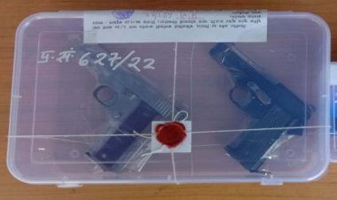 BIG NEWS: उदयपुर ATS की निम्बाहेड़ा थाने पर सूचना, फिर पुलिस टीम की नाकाबंदी, बाइक सवार को रोका, और ली तलाशी, 2 अवैध पिस्टल बरामद, नीमच जिले का रोहित गिरफ्तार पढ़े खबर