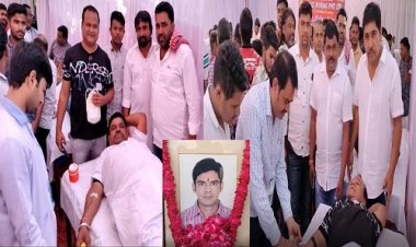 BIG NEWS: स्वर्गीय हरीश आंजना की स्मृति में 611 युनिट रक्तदान, 12 वर्षों से अभियान निरंतर जारी, पढ़े खबर