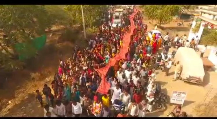 NEWS: मकर सक्रांति पर्व, और ग्राम राजपुरा से निकाली विशाल चुनरी यात्रा, पढ़े खबर