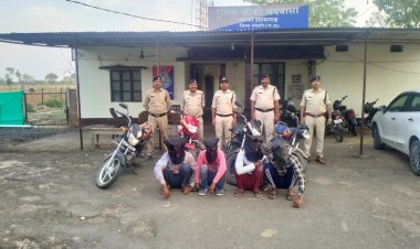 NEWS : वाहन चोर चढ़े पुलिस के हत्थे, 4 बाइक सहित चार आरोपी गिरफ्तार, पढ़े खबर
