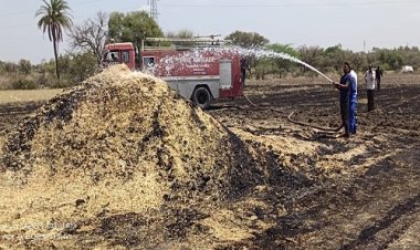 NEWS: खेत में रखी गेहूं की फसल में भीषण आगजनी, दमकल की मदद से पाया काबू...! घटना ग्राम धनेरियाकलां की, पढ़े ये खबर