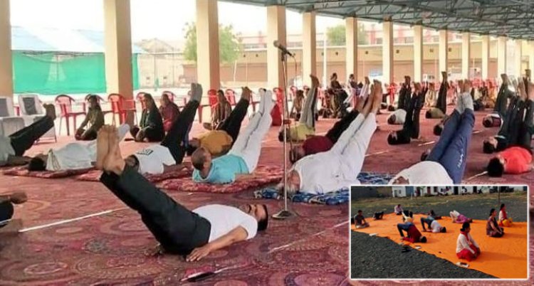 NEWS: विश्व योग दिवस, यहां मंत्री, तो यहां विद्यार्थियों ने किया योग और प्राणायाम, सखलेचा बोले- पहला सुख निरोगी काया, पढ़े खबर