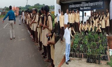 NEWS: संत शिरोमणि गुरुदेव रविदास की समरसता यात्रा, छात्र-छात्राओं व शिक्षकों ने किया स्वागत, पौधारोपण कर दिया ये संदेश, पढ़े खबर