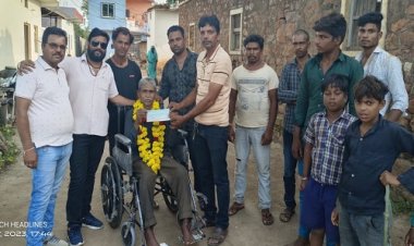 NEWS: दिव्यांग के लिए सहारा बनी राष्ट्रीय भ्रष्टाचार उन्मूलन समिति, सदस्य पहुंचे इनके घर, ट्राय साइकिल के साथ सौंपा चैक, पढ़े खबर