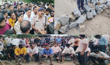 OMG ! गर्भवती महिला की इस कारण मौत, तो रोड़ पर बिछा दिए फुट के पत्थर, और ग्रामीणों ने किया चक्काजाम, फिर SDOP सहित कई अधिकारी मौके पर, क्या समझाइश से बनी बात...! घटना मनासा थाना क्षेत्र की, पढ़े मनीष जोलान्या की खबर