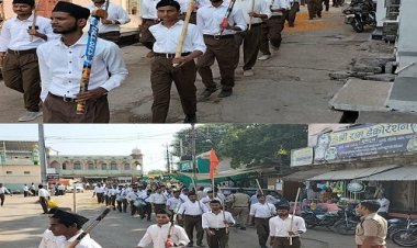 NEWS- रामपुरा के जामसागर मैदान पर,स्वयंसेवक हुए एकत्रित की ध्वजारोहण प्रार्थना,फिर उत्साह एवं अनुशासन के साथ नगर में निकाला पथ संचलन,पढ़े रुपेश सारू की खबर