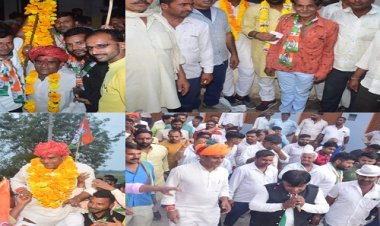 JANSAMPRK- इस गांव में लड्डू से तोला,तो यंहा किया ट्रेक्टर से प्रचार,जीरन क्षेत्र में उमरावसिंह ने किया धुंआधार तूफानी जनसम्पर्क,वही आज इन क्षेत्रों मे, पढ़े खबर