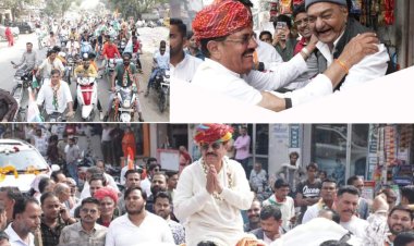 RJ ELECTION 2023 : निंबाहेड़ा विधानसभा चुनावीरण,मंत्री आंजना का छोटी सादड़ी में धुआधार जनसंपर्क, उमड़े लोग, नगर गूंजा लालो में लाल है भैय्या उदयलाल  के नारों से , पढ़े ये खबर