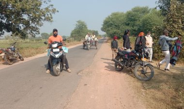 NEWS : सड़क पर पाइप लाइन के लम्बे गड्डे, निकली राजस्थान की दाम्पति, हुई दुर्घटना, लगी चोट, मामला जीरन हरवार रोड का, पढ़े खबर