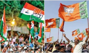 ELECTION 2023: मध्यप्रदेश, छत्तीसगढ़ और राजस्थान में खिला कमल तो तेलंगाना में कांग्रेस के हाथ को मिली मजबूती, देखे अपडेट