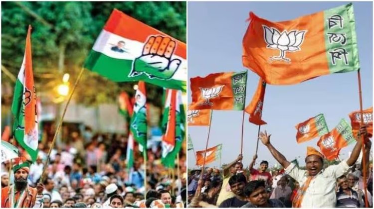 ELECTION 2023: मध्यप्रदेश, छत्तीसगढ़ और राजस्थान में खिला कमल तो तेलंगाना में कांग्रेस के हाथ को मिली मजबूती, देखे अपडेट
