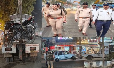 BIG NEWS : कार्यवाही जरा हटके...! पार्किंग व्यवस्था बिगाड़ी, तो जप्ती में गई कार, कान पर दिखा मोबाइल, तो जेब हो गई ढीली, अब आप भी हो जाएं सावधान, करें नियमों का पालन, नीमच में यातायात पुलिस सख्त, पढ़े खबर