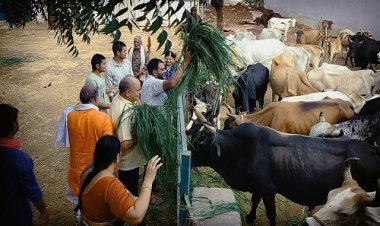 NEWS : निर्जला एकादशी, मातृशक्ति ने की गौमाताओं की पूजा, खिलाई हरी घास, फिर किया प्रसादी का वितरण, पढ़े खबर
