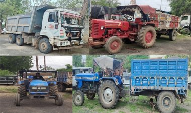 BIG NEWS : जिला कलेक्टर के निर्देश, और खनिज विभाग का बड़ा एक्शन, डंपर और ट्रैक्टर सहित ये पांच वाहन जप्त, इन थाना क्षेत्रों में की कार्यवाही, पढ़े खबर