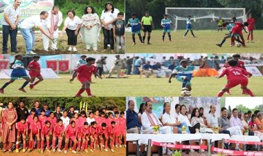 NEWS : सब जूनियर गर्ल्स नेशनल फुटबॉल चैम्पियनशिप, मध्य प्रदेश ने आंध्रप्रदेश को हराकर सेमीफाइनल जीता, दुधिया रोशनी में इनके बीच होगा सेमीफाइनल मुकाबला, पढ़े खबर