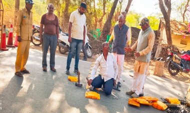 NEWS : दुर्घटनाओं को रोकने के प्रयास में लोक निर्माण विभाग, ग्वालटोली नाका चौराहे पर किया ये बड़ा काम, क्या बोले पार्षद, पढ़े खबर