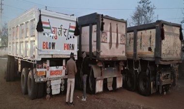 BIG NEWS : रेत सहित इसका अवैध परिवहन, सुचना पर खनिज विभाग की बड़ी कार्यवाही, ट्रैलर और डंपर जप्त, पढ़े खबर