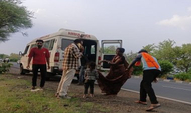 NEWS : असंतुलित होकर रोड़ से नीचे उतरी बाइक, महिला और बच्ची घायल, एम्बुलेंस से मंदसौर किया रेफर, घटना महू-नीमच हाईवे की, पढ़े खबर