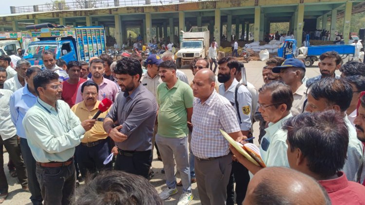 BIG NEWS : जिला कलेक्टर हिमांशु चंद्रा ने किया नीमच मंडी का निरिक्षण, किसानों से की चर्चा, और मंडी अधिकारियों को दिए ये निर्देश, पढ़े खबर