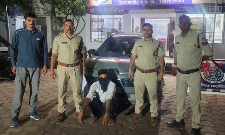 BIG NEWS : शामगढ़ पुलिस की बड़ी कार्यवाही, लक्जरी कार से मादक पदार्थ किया जप्त, तो आरोपी गोविंद भी गिरफ्तार, पूछताछ में क्या तस्कर ने उगला राज...! पढ़े खबर