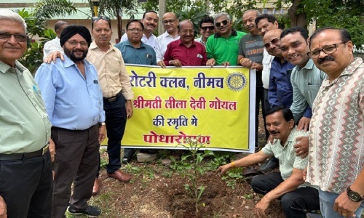 NEWS : एक पेड़ मां के नाम अभियान, रोटरी क्लब ने किया वृहद वृक्षारोपण, दुर्गा वाटिका इन क्षेत्रों में रोपे फल एवं छायादार पौधे, ये सदस्य रहें मौजूद, पढ़े खबर