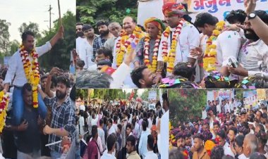 BIG NEWS : उज्जैन से राजस्थान के डुंगरी तक भव्य कलश पदयात्रा का आयोजन, नीमच पहुंचने पर अर्जुन धनगर मित्र मंडल ने किया जोरदार स्वागत, लाखन सिंह लोहागढ़ सहित इनका साफा बांधकर किया सम्मान, विधायक परिहार सहित ये रहें मौजूद, पढ़े खबर