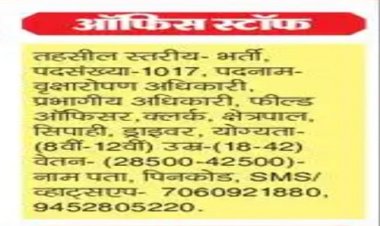 BIG NEWS : बेरोजगार हो जाएं सावधान, निकाली जा रही फर्जी भर्ती, युवा हो रहे धोखाधड़ी का शिकार, ताजा मामला वन विभाग के नाम से जुड़ा, पढ़े खबर