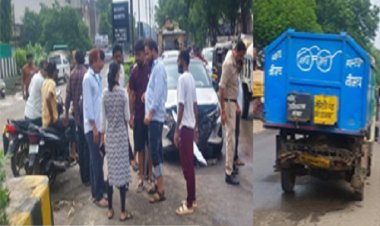 BIG NEWS : नीमच के मुख्य बाजार में हादसा, नगर पालिका के वाहन और लक्जरी कार में भिड़ंत, दो लोगों को आई चोटे, कैंट पुलिस जुटी जांच में, पढ़े खबर