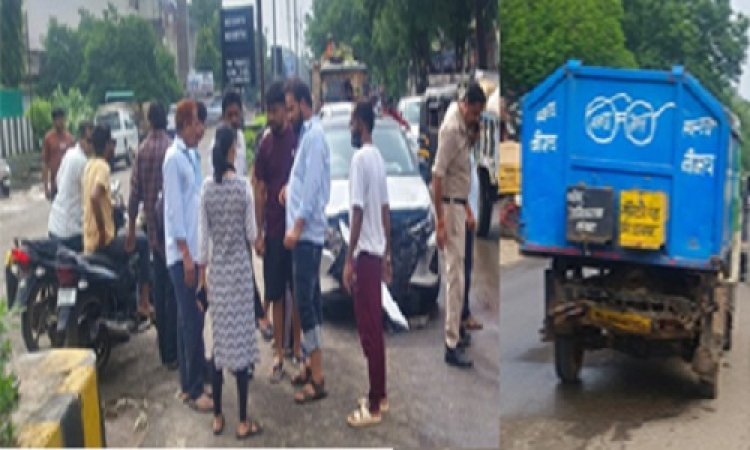 BIG NEWS : नीमच के मुख्य बाजार में हादसा, नगर पालिका के वाहन और लक्जरी कार में भिड़ंत, दो लोगों को आई चोटे, कैंट पुलिस जुटी जांच में, पढ़े खबर