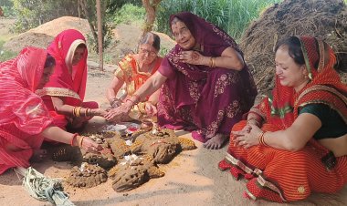 NEWS : रामपुरा में महिलाओं ने की गोवर्धन पूजा, की सुख-समृद्धि की कामना, आखिर क्या है इस पर्व का महत्व, पढ़े खबर
