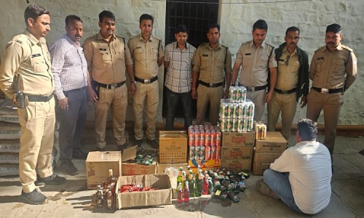 BIG NEWS : घर का बाड़ा बनाया अवैध नशे का ठिकाना, सूचना पर कोतवाली पुलिस ने दी दबिश, हजारों रूपए की बल्क मात्रा में शराब जप्त, आरोपी दिलीप भी गिरफ्तार, घटना मंदसौर शहर की, पढ़े खबर