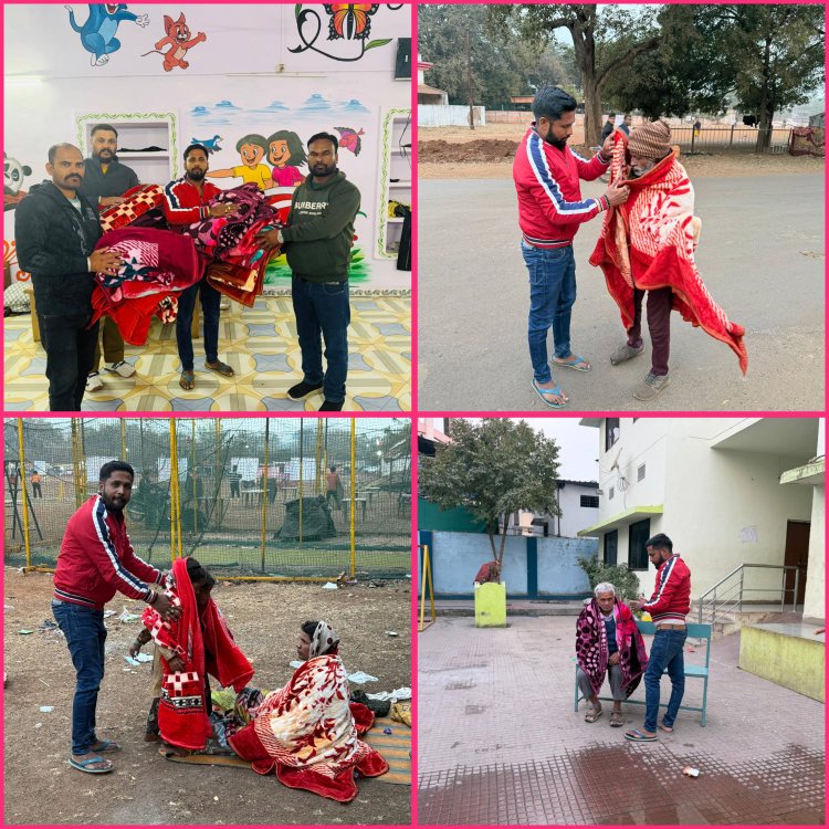 NEWS:जरूरतमंदों को मिला ठंड से सहारा,तो चेहरे पर दिखी खुशी,शहर में इन जगहों पर हुआ कम्बलों का वितरण,पढ़े खबर