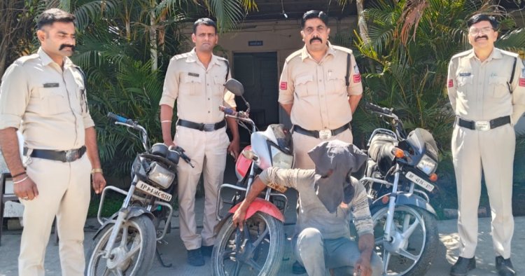 BIG NEWS: मंदसौर जिले की दलौदा पुलिस का ‘ऑपरेशन व्हीकल हंटर’ सफल,रंगे हाथों दबोचा वाहन चोर,की चोरी हुई 3 बाइक बरामद,हुआ यूपी का आरोपी गिरफ्तार,पढ़े खबर